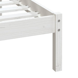vidaXL Solid Wood Bed White Pine 100x200 cm