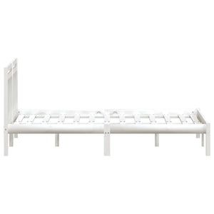 vidaXL Solid Pine Bed White 140x200 cm