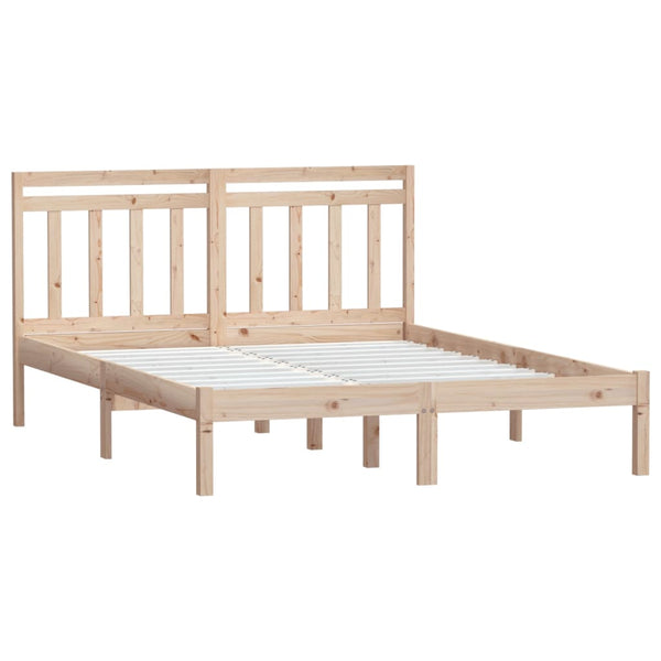 vidaXL Solid Wood Bed 150x200 cm