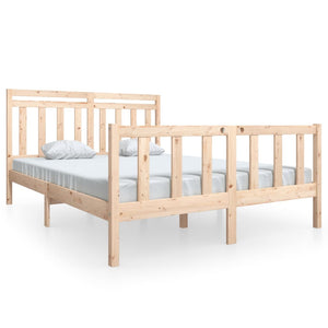 vidaXL Solid Wood Bed 160x200 cm