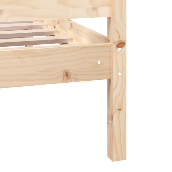 vidaXL Solid Wood Bed 160x200 cm