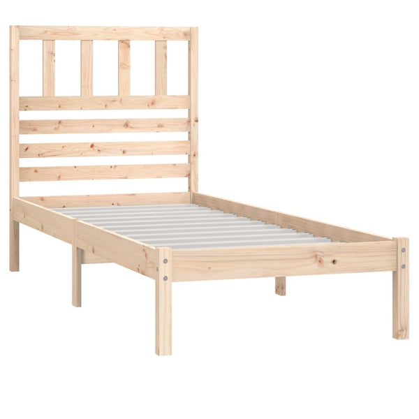 vidaXL Solid Wood Bed 75x190 cm Pine