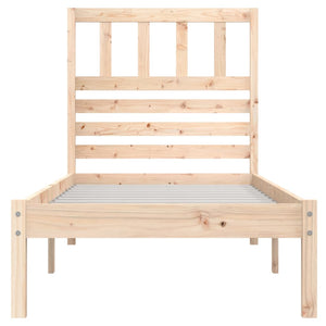vidaXL Solid Wood Bed 75x190 cm Pine