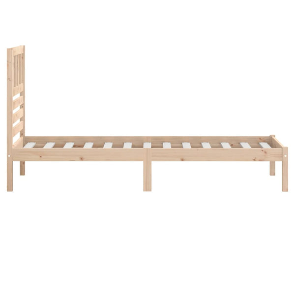 vidaXL Solid Wood Bed 75x190 cm Pine