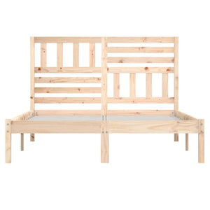vidaXL Solid Pine Wood Bed Frame 135x190 cm