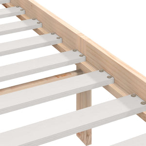 vidaXL Solid Pine Wood Bed Frame 135x190 cm