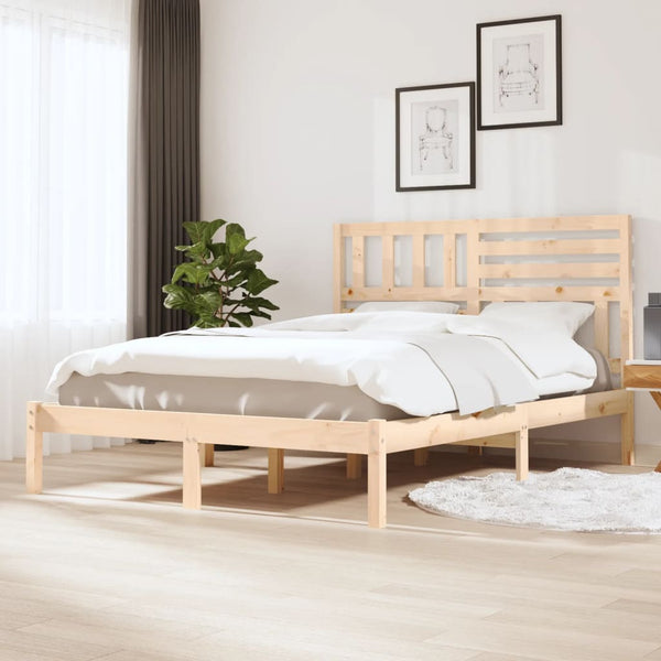 vidaXL Solid Pine Bed 140x200 cm