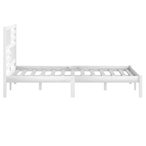 vidaXL Solid Pine Bed White 140x200 cm