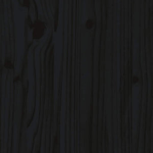 Massivholzbett Schwarz Kiefer 200x200 cm