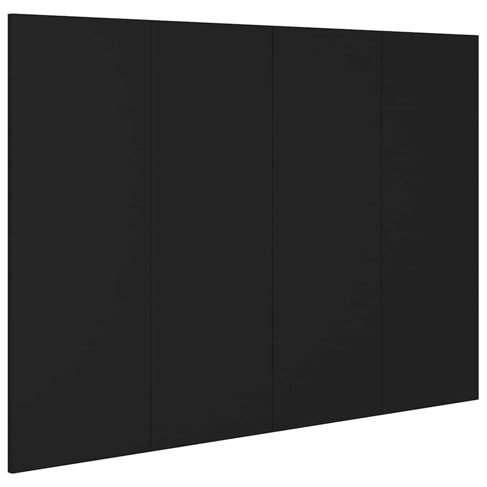 Schwarzes Kopfteil 120 cm aus Holzwerkstoff