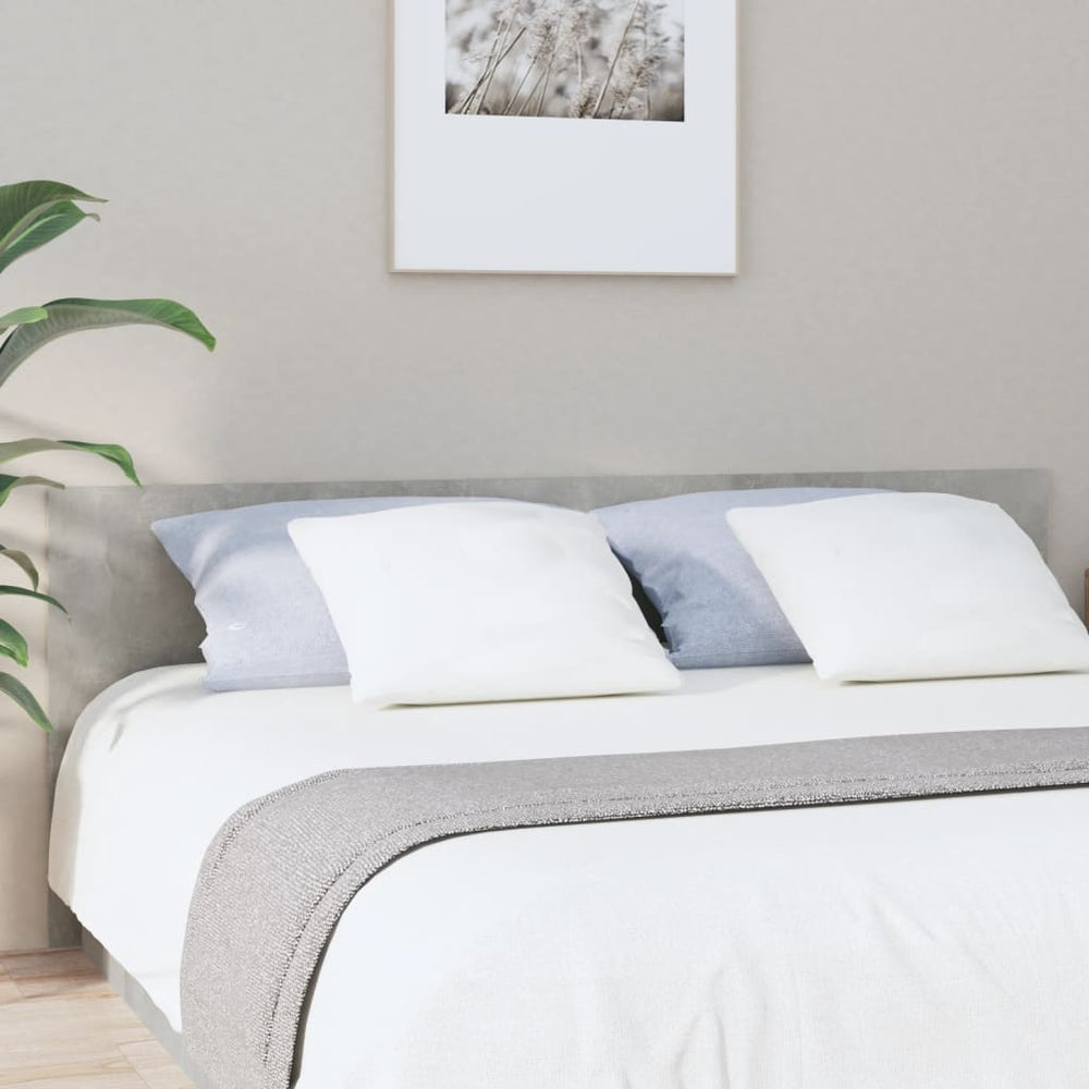 vidaXL Headboard Concrete Gray 200x1.5x80 cm Engineered Wood