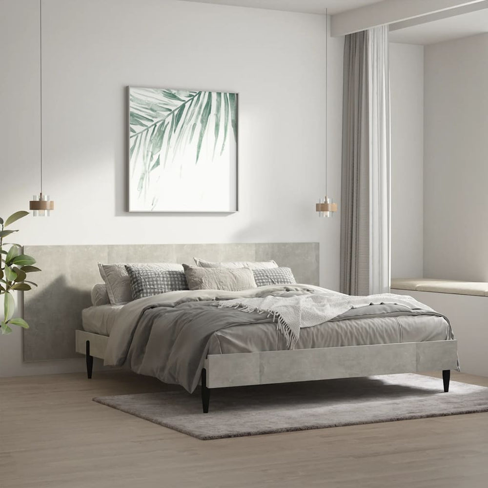 vidaXL Headboard Concrete Grey 240x1.5x80 cm Engineered Wood