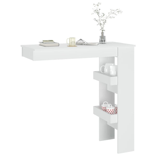 Wand Bartisch Weiß 102 cm