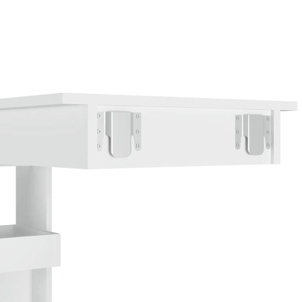Wand Bartisch Weiß 102 cm