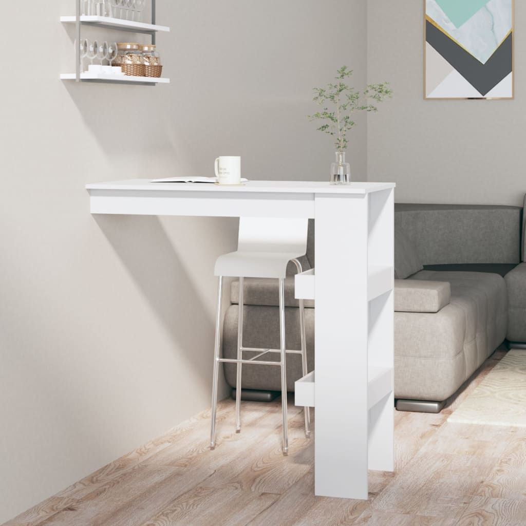 Wand Bartisch Weiß 102 cm