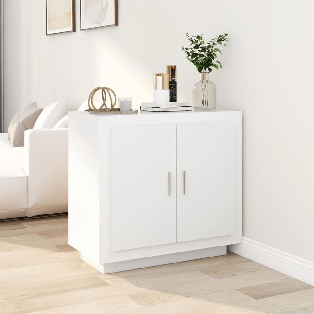Weißes Sideboard 80 cm Holzwerkstoff