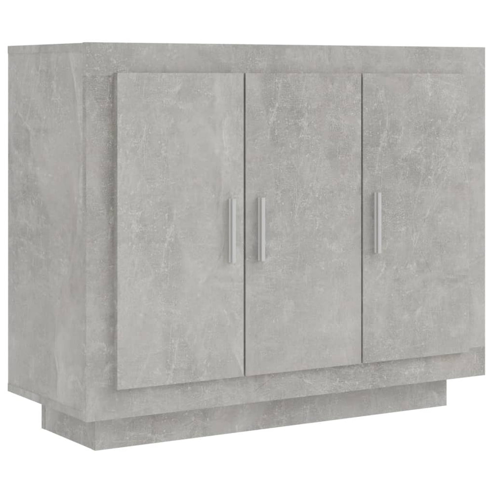 vidaXL Sideboard Concrete Gray 92x35x75 cm Engineered Wood