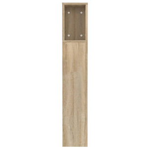 vidaXL Headboard with Storage Sonoma Oak 120x18.5x102.5 cm