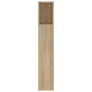 vidaXL Headboard with Storage Sonoma Oak 200x18.5x104.5 cm