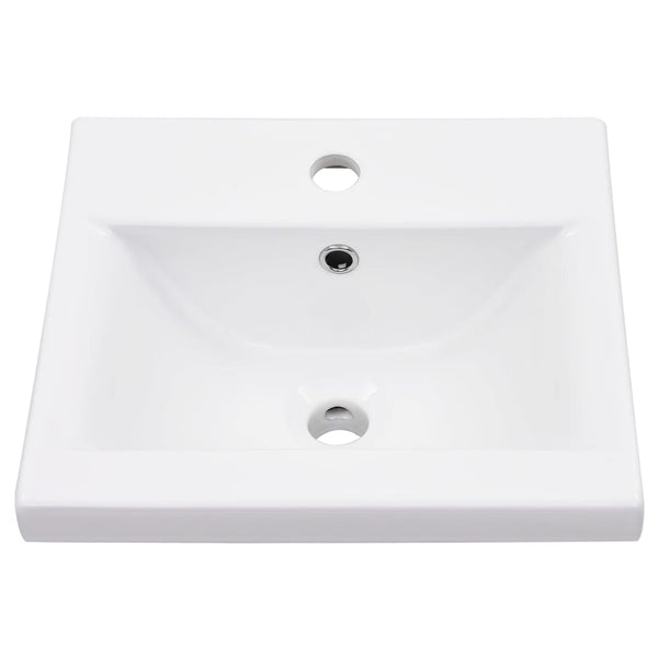 Badezimmer-Waschtischgestell mit Waschbecken Schwarz Eisen