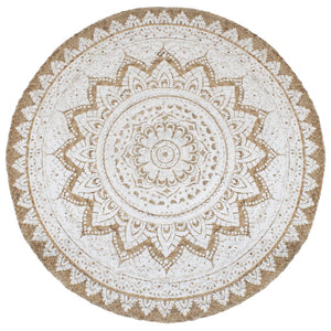 Geflochtener Jute Teppich, 210 cm Rund