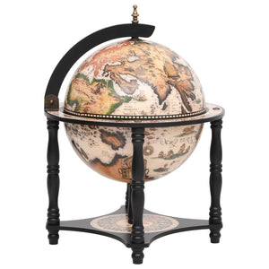 Globus Bar Schwarz Eukalyptusholz