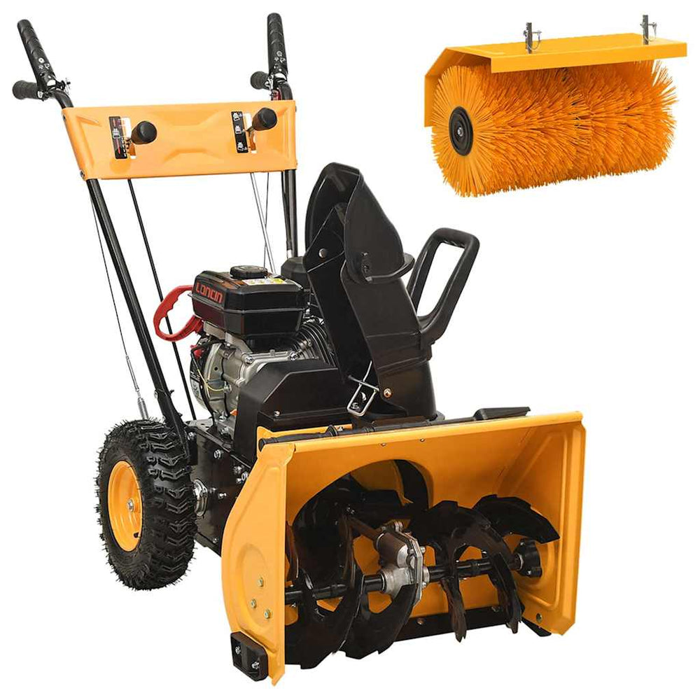 vidaXL 4-in-1 Petrol Snow Sweeper and Blower Set 6.5 HP
