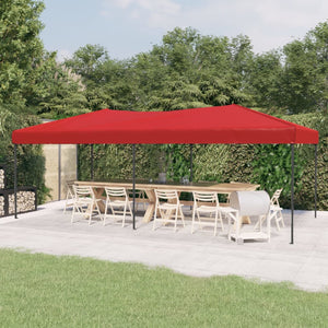 Rotes Faltbares Partyzelt 3x6 m