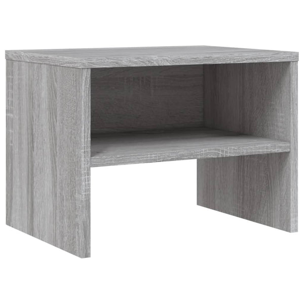 vidaXL Nightstands 2 pcs. Gray Sonoma 40x30x30 cm Engineered Wood
