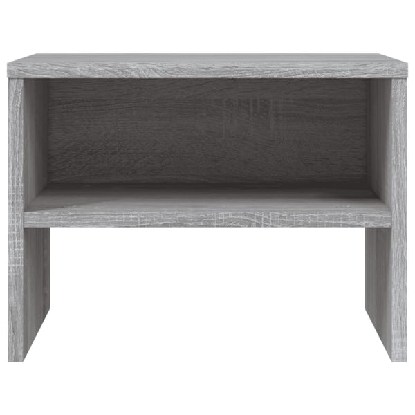 vidaXL Nightstands 2 pcs. Gray Sonoma 40x30x30 cm Engineered Wood