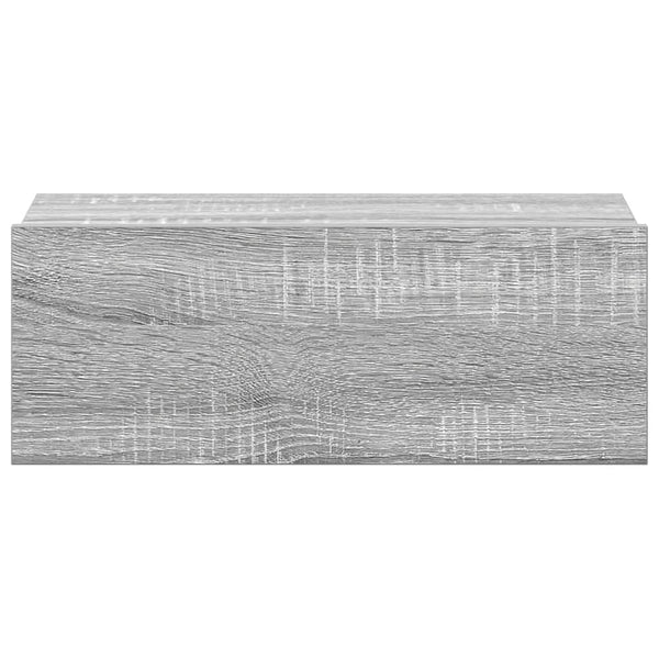 vidaXL Wall-Mounted Nightstands 2 pcs. Sonoma Grey 40x30x15 cm