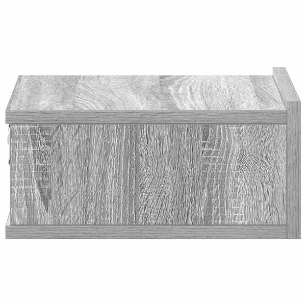 vidaXL Wall-Mounted Nightstands 2 pcs. Sonoma Grey 40x30x15 cm