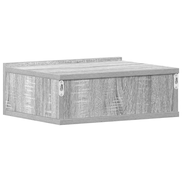 vidaXL Wall-Mounted Nightstands 2 pcs. Sonoma Grey 40x30x15 cm