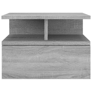 vidaXL Wall-Mounted Nightstand Gray Sonoma 40x31x27 cm Engineered Wood