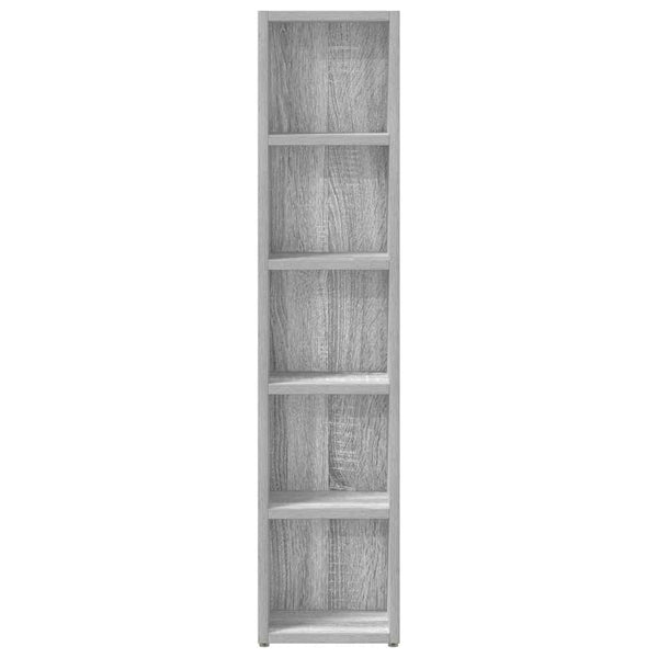 vidaXL CD Cabinets 2 pcs. Grey Sonoma 21x16x93.5 cm Engineered Wood