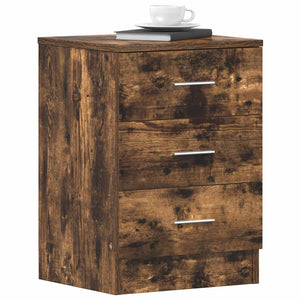 vidaXL Nightstands 2 pcs Smoked Oak 38x35x56 cm Engineered Wood