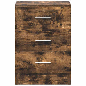 vidaXL Nightstands 2 pcs Smoked Oak 38x35x56 cm Engineered Wood