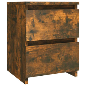 vidaXL Nightstands 2 pcs. Smoked Oak 30x30x40 cm Engineered Wood