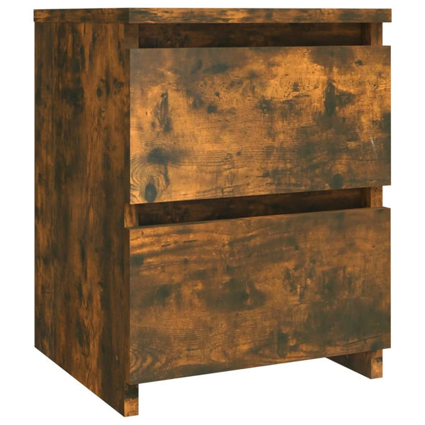 vidaXL Nightstands 2 pcs. Smoked Oak 30x30x40 cm Engineered Wood