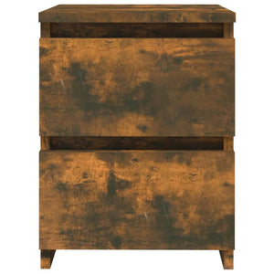 vidaXL Nightstands 2 pcs. Smoked Oak 30x30x40 cm Engineered Wood