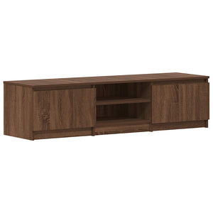 vidaXL TV Cabinet Brown Oak Look 140x40x35.5 cm Engineered Wood