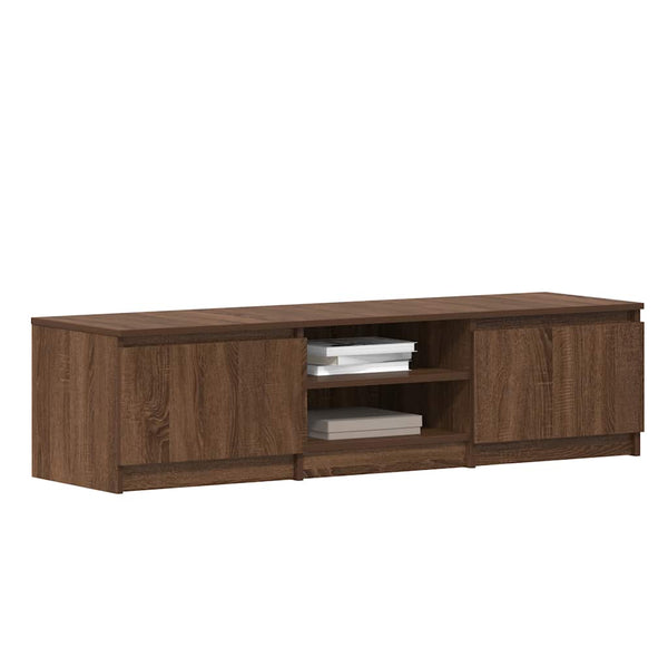 vidaXL TV Cabinet Brown Oak Look 140x40x35.5 cm Engineered Wood