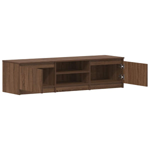 vidaXL TV Cabinet Brown Oak Look 140x40x35.5 cm Engineered Wood