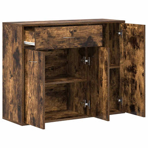 vidaXL Sideboard Smoked Oak 88x30x70 cm Engineered Wood