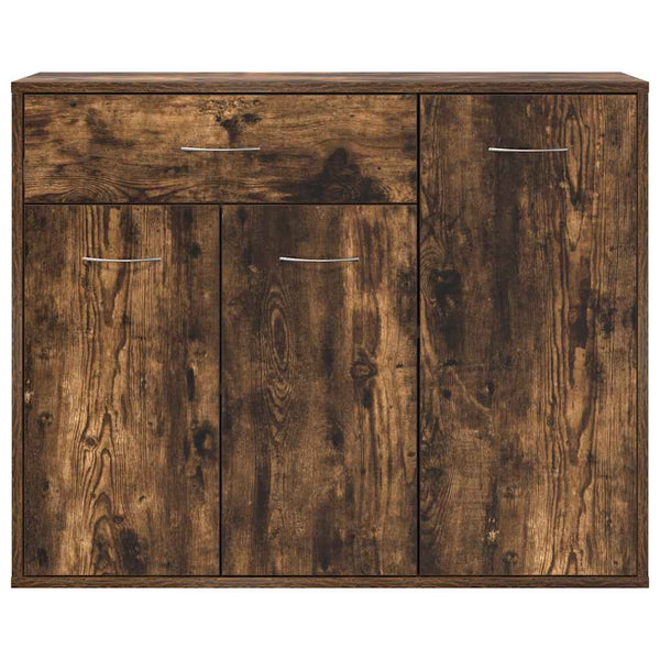 vidaXL Sideboard Smoked Oak 88x30x70 cm Engineered Wood