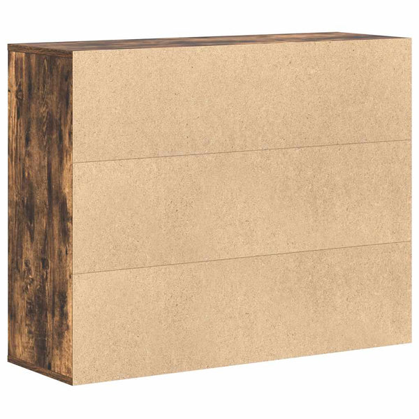 vidaXL Sideboard Smoked Oak 88x30x70 cm Engineered Wood