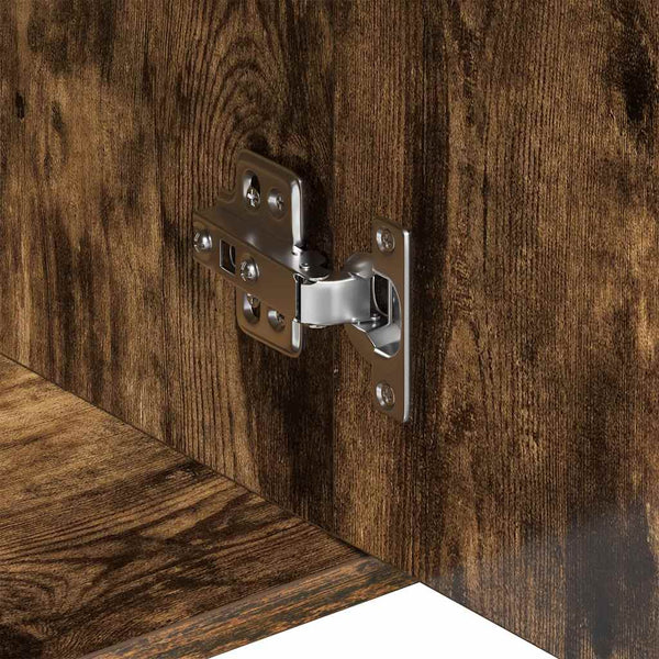 vidaXL Sideboard Smoked Oak 88x30x70 cm Engineered Wood