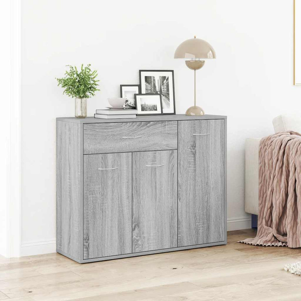 vidaXL Sideboard Grey Sonoma 88x30x70 cm Engineered Wood