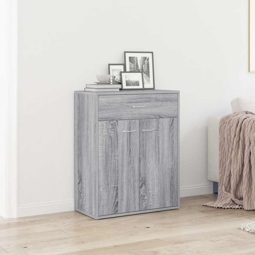 vidaXL Sideboard Gray Sonoma 60x30x75 cm Engineered Wood