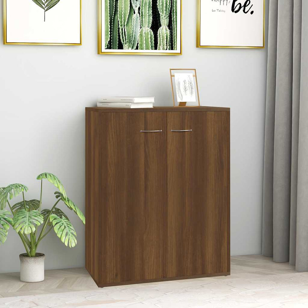 vidaXL Sideboard Brown Oak Look 60x30x75 cm Engineered Wood